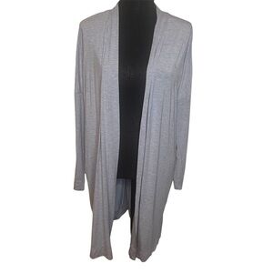 Soma Cool Nights M Pajama Cardigan Light Blue long sleeve Soft Cozy Intimates